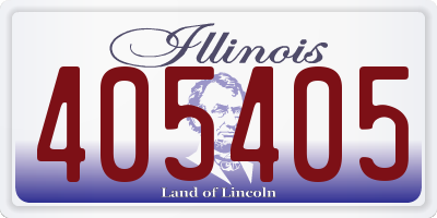 IL license plate 405405