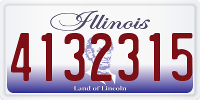 IL license plate 4132315