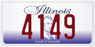 IL license plate 4149