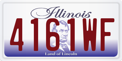 IL license plate 4161WF