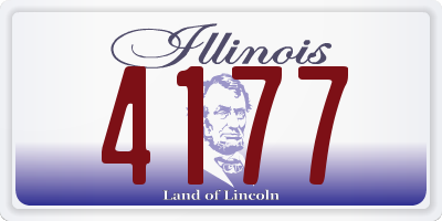 IL license plate 4177