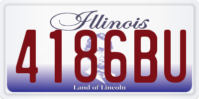 IL license plate 4186BU