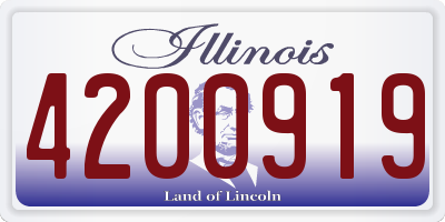 IL license plate 4200919