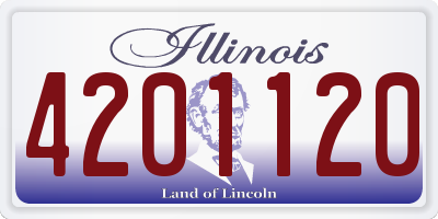 IL license plate 4201120