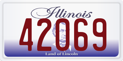 IL license plate 42069