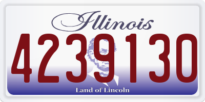 IL license plate 4239130