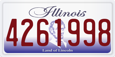 IL license plate 4261998