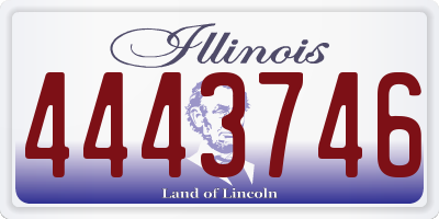 IL license plate 4443746