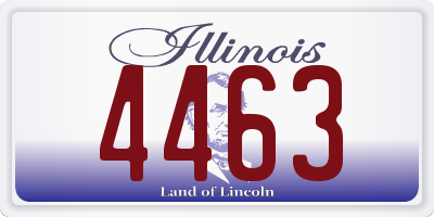 IL license plate 4463