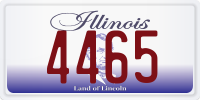 IL license plate 4465