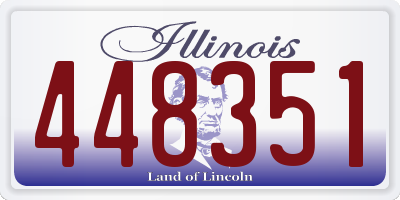 IL license plate 448351