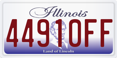 IL license plate 44910FF