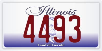 IL license plate 4493