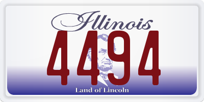 IL license plate 4494