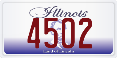 IL license plate 4502