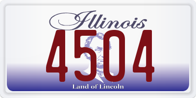 IL license plate 4504