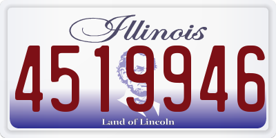 IL license plate 4519946