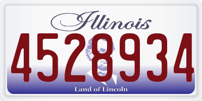 IL license plate 4528934