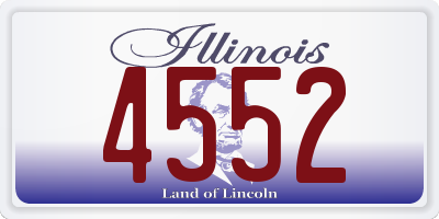 IL license plate 4552