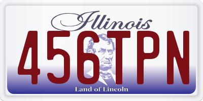 IL license plate 456TPN