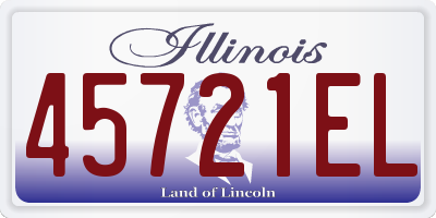 IL license plate 45721EL