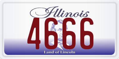 IL license plate 4666