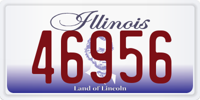 IL license plate 46956