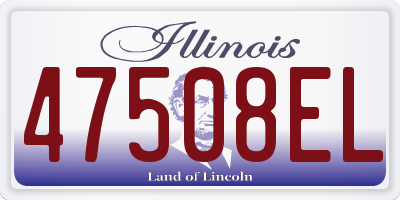 IL license plate 47508EL