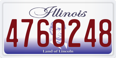 IL license plate 4760248