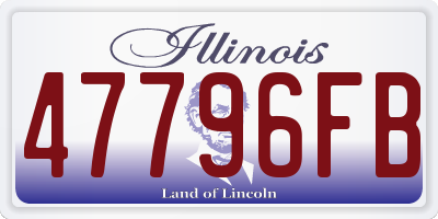 IL license plate 47796FB