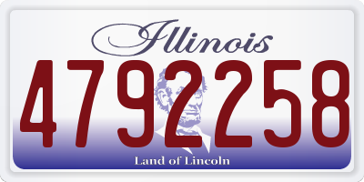 IL license plate 4792258