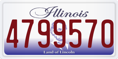 IL license plate 4799570