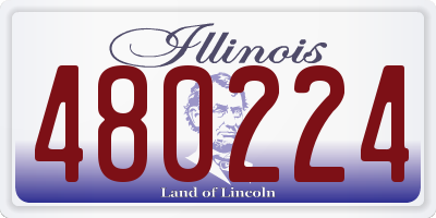 IL license plate 480224