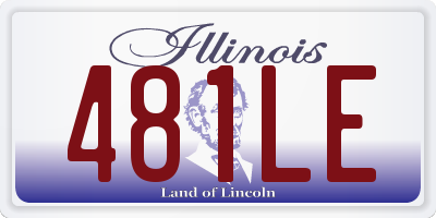 IL license plate 481LE