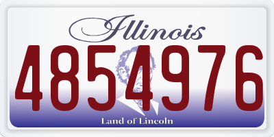 IL license plate 4854976