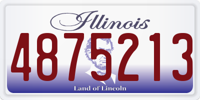 IL license plate 4875213