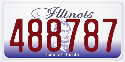 IL license plate 488787