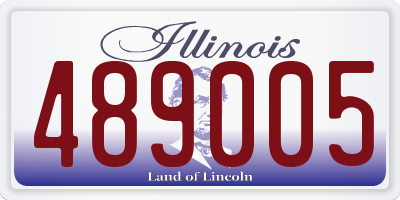 IL license plate 489005