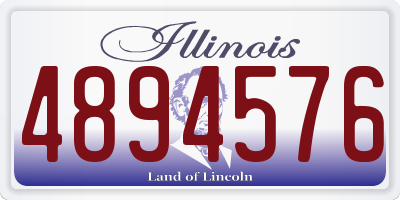 IL license plate 4894576