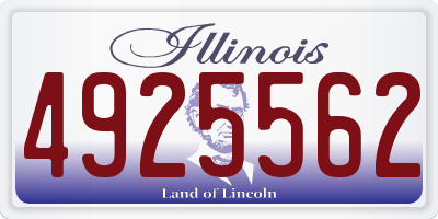 IL license plate 4925562