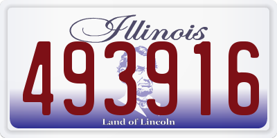 IL license plate 493916