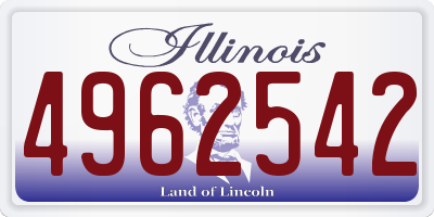 IL license plate 4962542