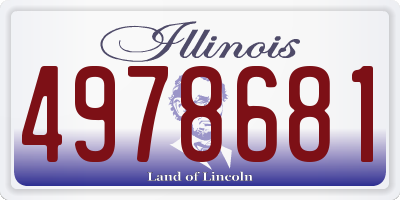 IL license plate 4978681