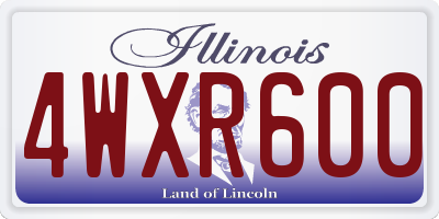 IL license plate 4WXR600