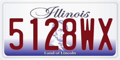 IL license plate 5128WX