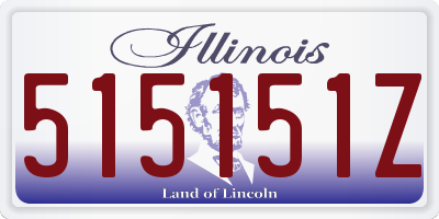 IL license plate 515151Z