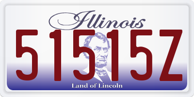 IL license plate 51515Z