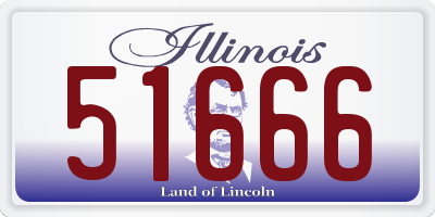 IL license plate 51666