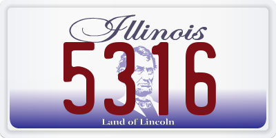 IL license plate 5316
