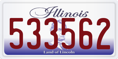 IL license plate 533562